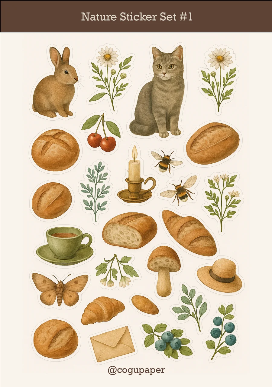 Kit de Adesivos Natureza