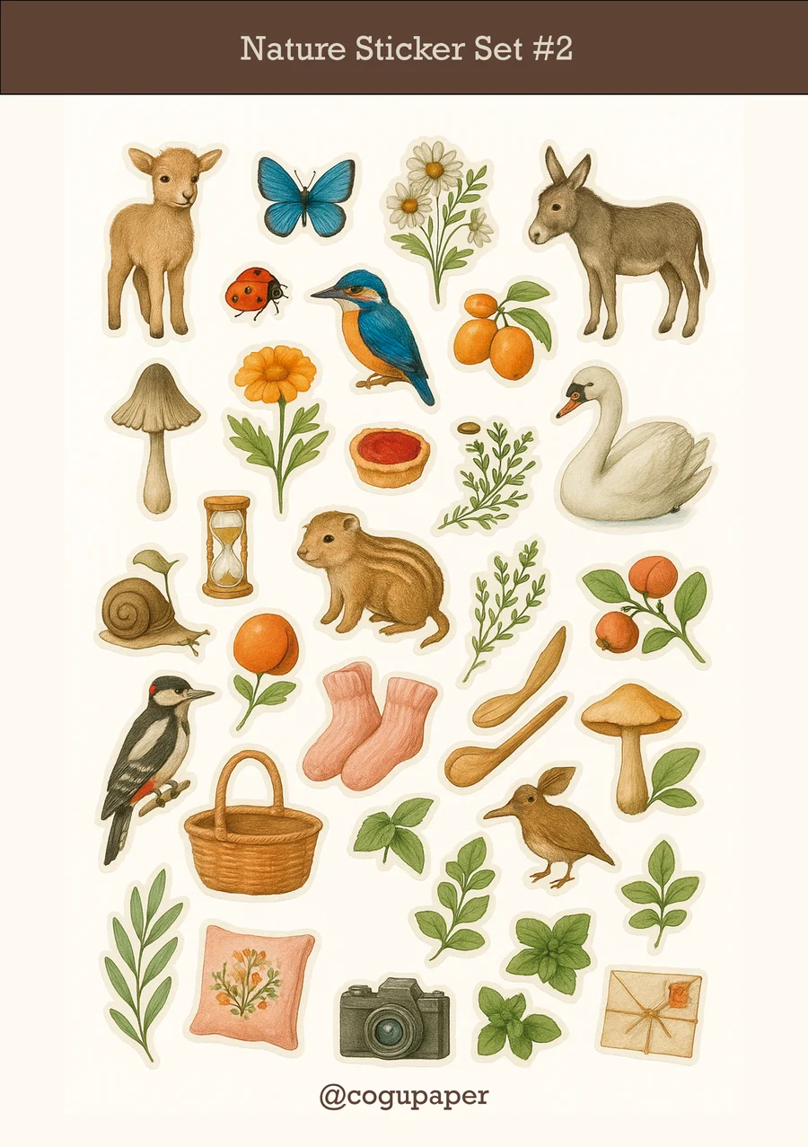 Kit de Adesivos Natureza